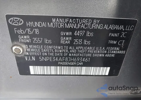 2018 Hyundai Sonata Sport from USA, damaged, VIN 5NPE34AF8JH693461